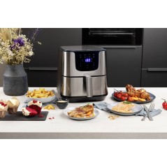Princess Deluxe 182060 Airfryer 1700W - Premium Rustfrit Stål for Sundere Madlavning!